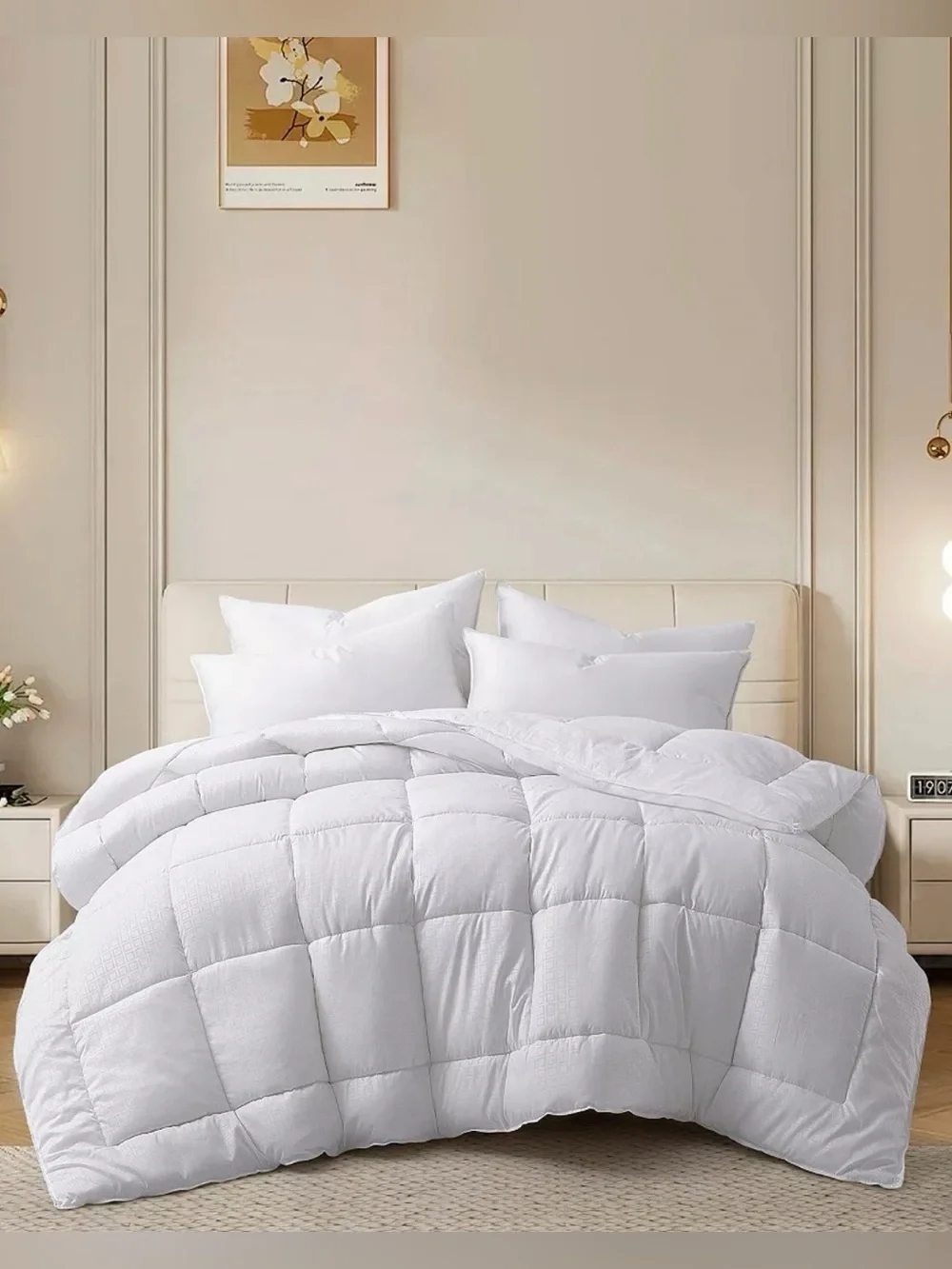 New Macys Home x Unikome Down Alternative Quilted King‎ Comforter Hypoallergenic